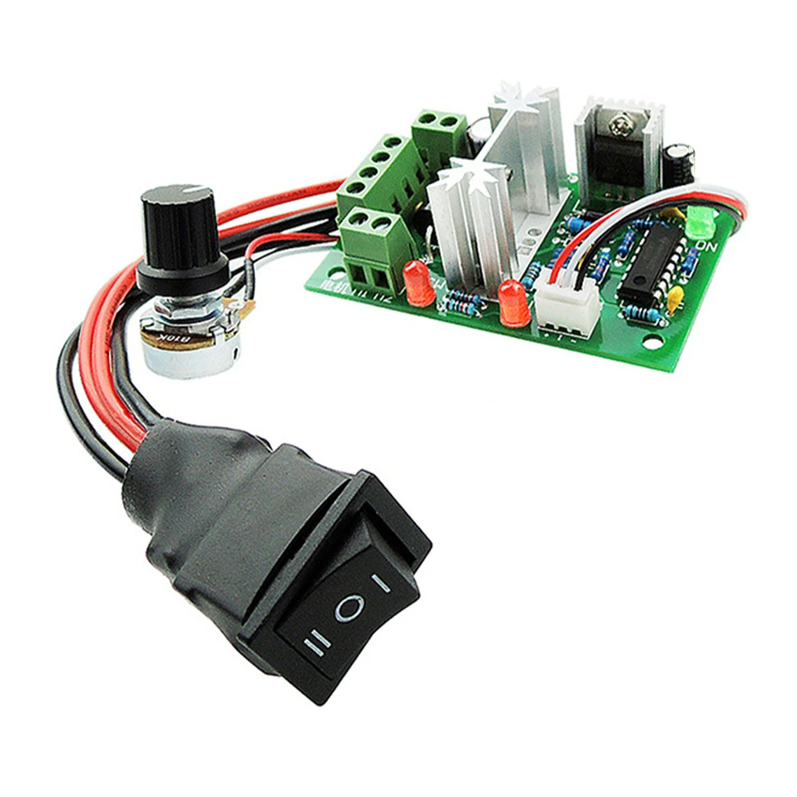 Reliable Motor Speed Controller  Potentiometer for Speed Adjustment  1200W Extreme Power  Easy Installation  Black Color