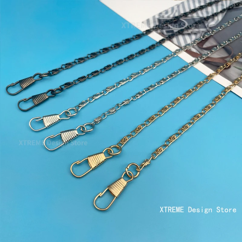 120CM Women Metal Chain Bag Thin Purse Shoulder Bag Chains For Bag Replacement Handbag Chain Strap Accessories For Bags