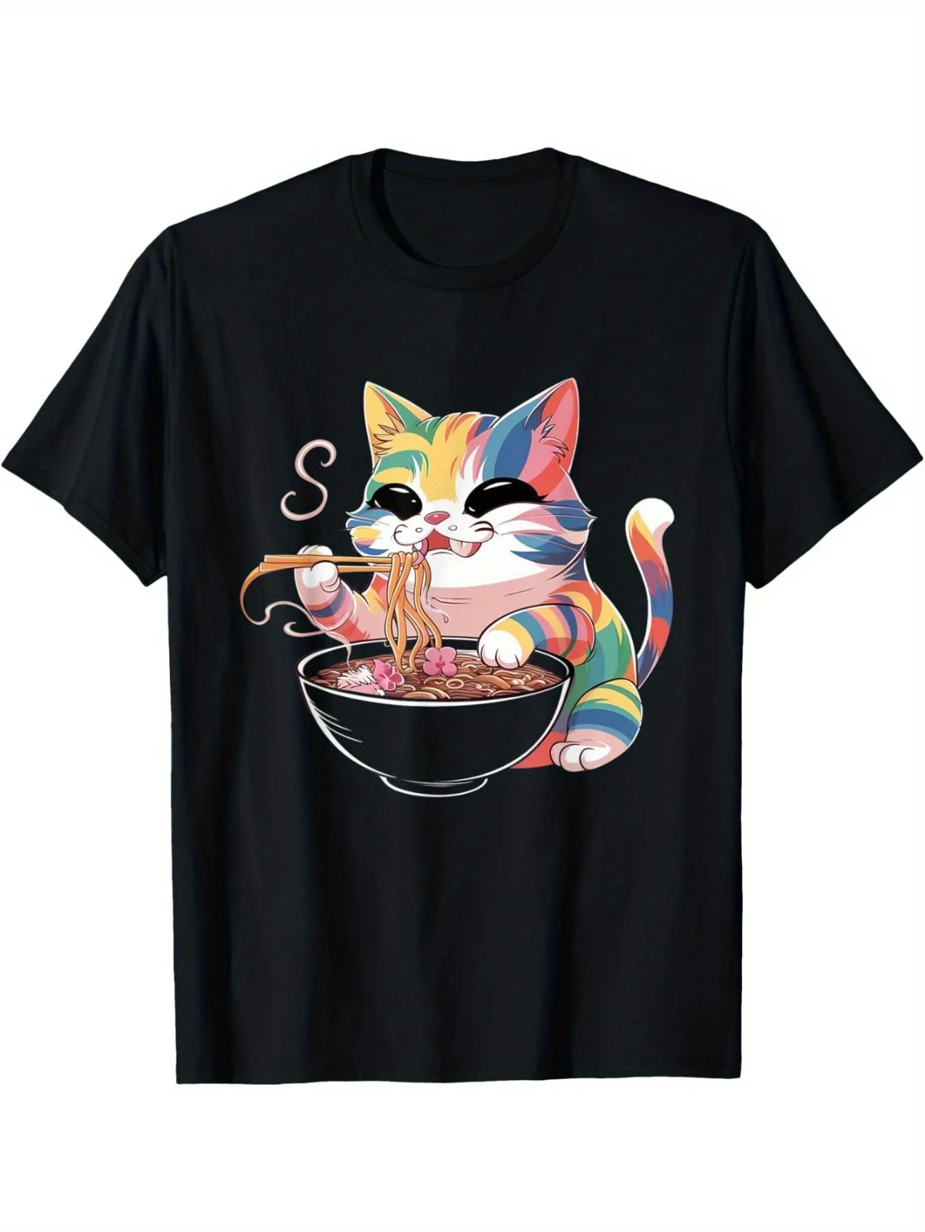 EWH Cat Ramen Noodle Japanese Cute Kitten RamenT-Shirt