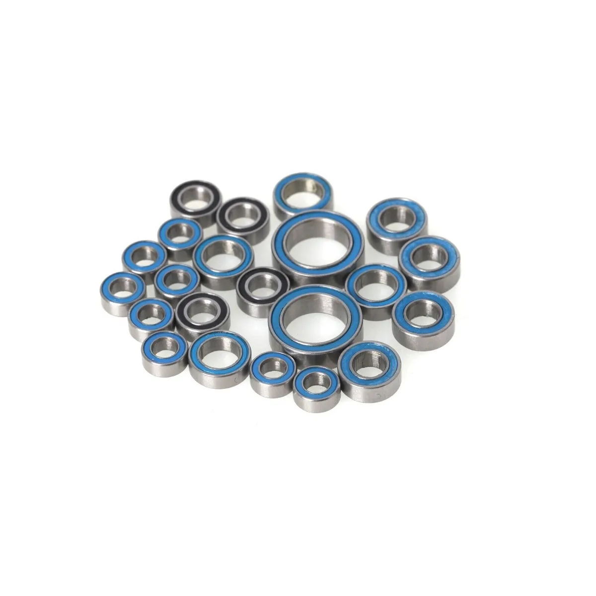 LCX Racing 1/18 RC Crawler Car Stainless Steel Bearing Set Sealed Complete 22pcs for Traxxas TRX4M Upgrades Parts Accessories