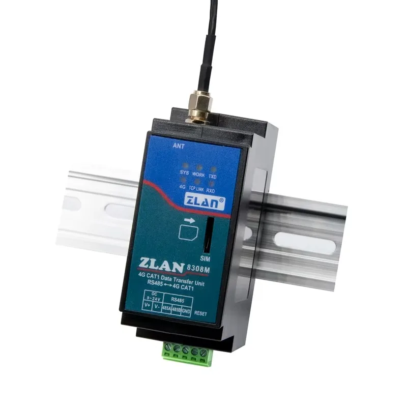 ZLAN8308M Industrial IoT Gateway with 4G Connectivity RS485 Serial Port Serial Server-Direct From Manufacturer