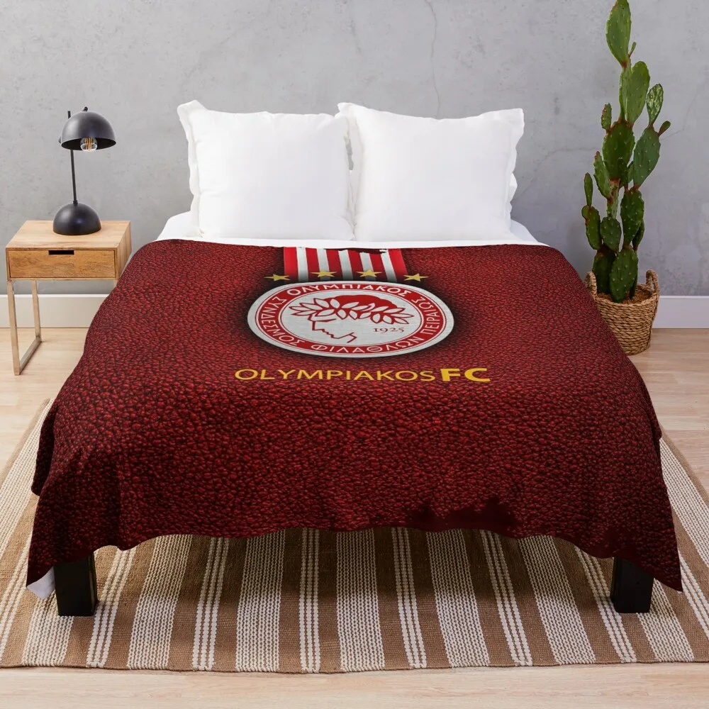 Olympiacos Throw Blanket Blankets Sofas Of Decoration Bed covers Luxury Designers Blankets