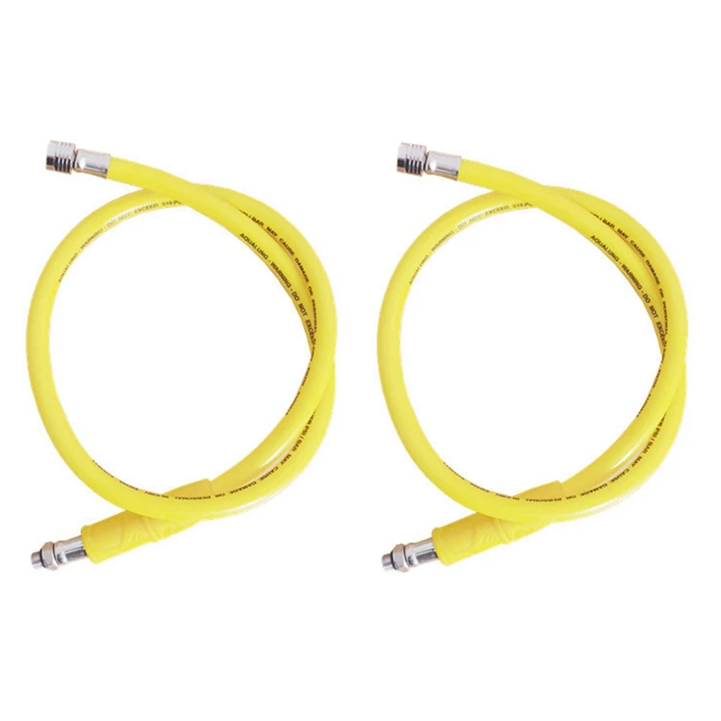 

2X Durable Scuba Diving BCD Medium Pressure Hose Scuba Diving Regulator For 2Nd Gauge Breathing Regulator