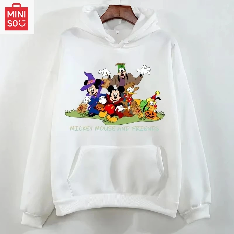 

Miniso Disney unlisted 2025 new women's hoodie, cartoon fashion sweater, Kawaii women's clothing autumn street style