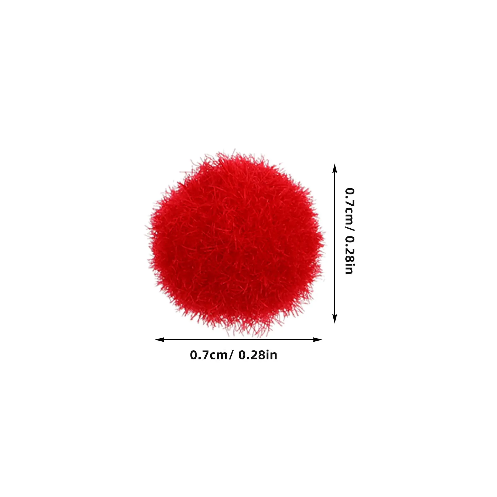 100Pcs Tiny Polyester Pom Poms Assorted Colors for DIY Crafts Classroom Activities Hat Decorations Christmas Party Art Projects