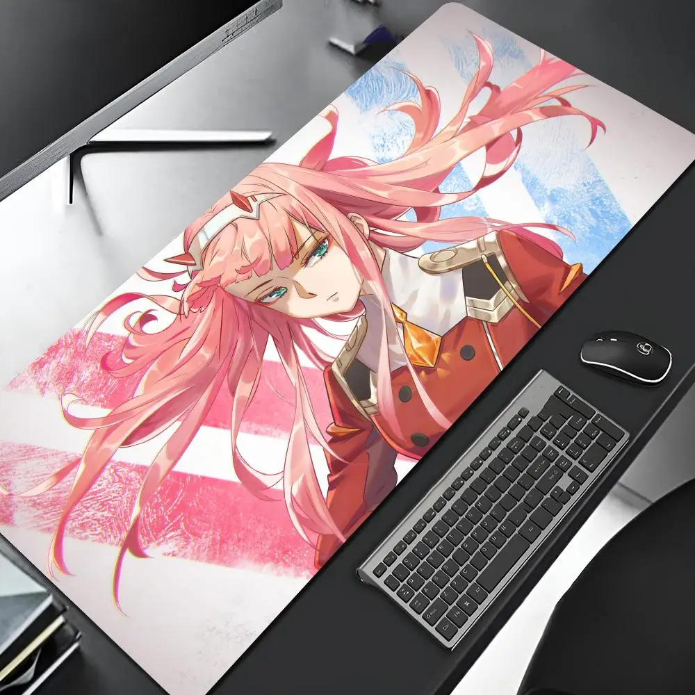 Zero Two Darling In The FranXX Anime Mouse Pad Edge Big Gaming Locking Computer Gamer Large Rubber Art Mousepad Cool Laptop Desk