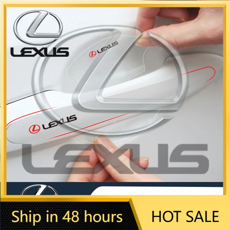 

2026 Hot Interior Stickers TPU Car Door Handle Anti Scratch Protective Film Sticker For Lexus F SPORT GS GX IS LS LX CT LC RC LB