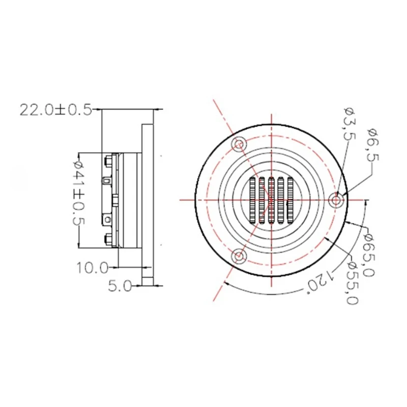 2PCS 30W AMT Air Motion Transformer Planar Ribbon Car Tweeter Speaker Unit DIY Home Theater HiFi System 4ohm-A12I