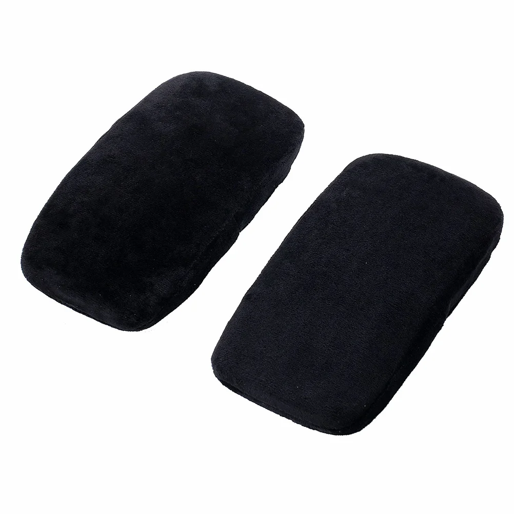 

2Pcs Memory Foam Armrest Pad Chair Armrest Pads Anti-Slip Cover Elbow Support Cushion for Office Home Chair Black 25.4x13cm