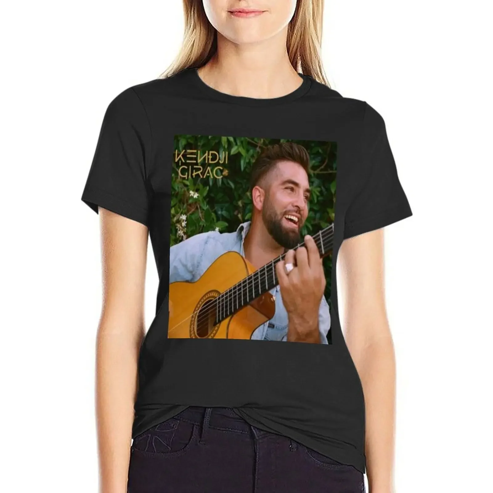 

kendji Girac T-Shirt graphics plus size tops kawaii clothes tops for Women