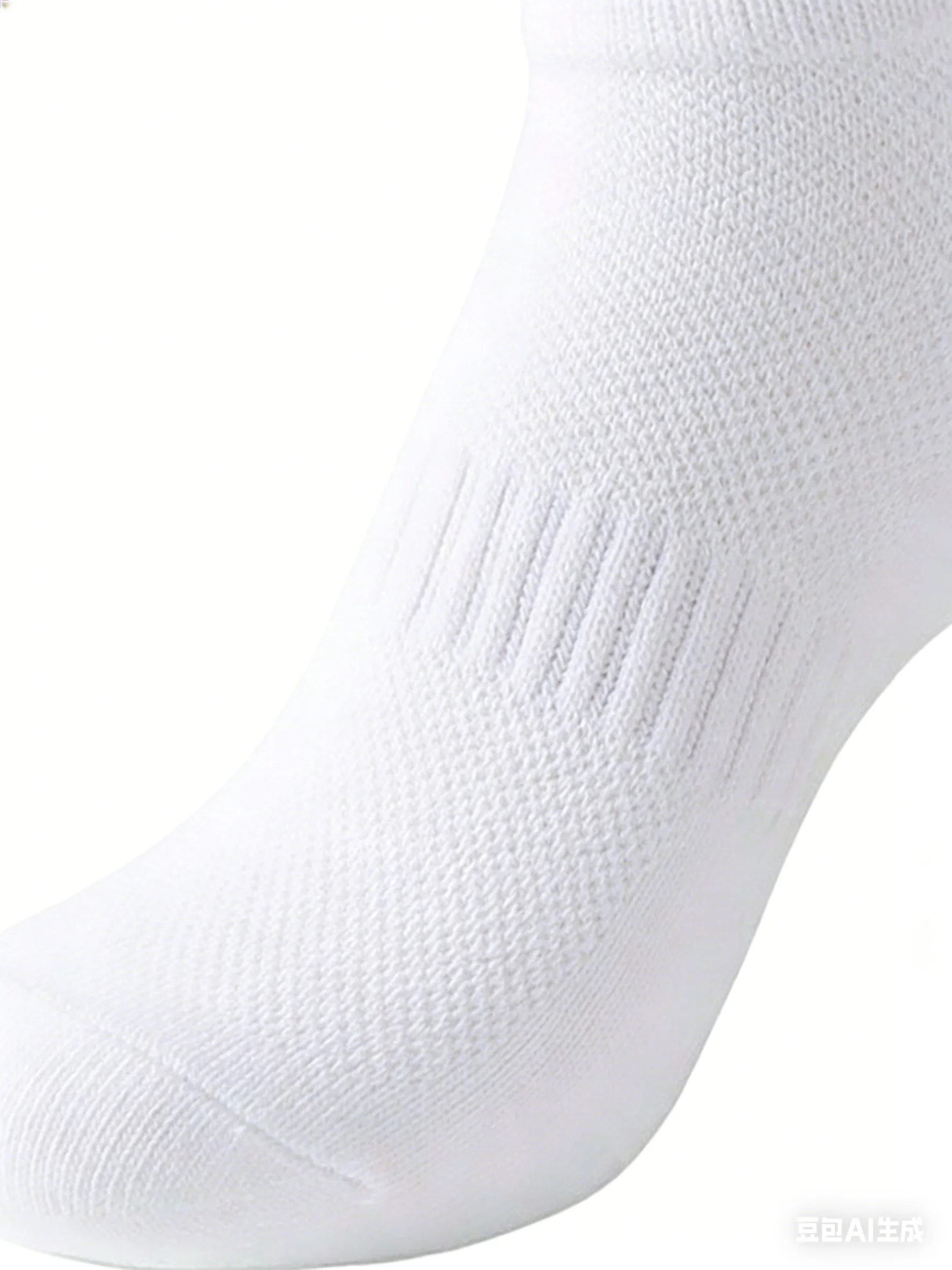 6 Pairs Women Men White Ankle Socks Breathable Mesh Non-Slip Casual Athletic No Show Socks For Spring Summer view 5