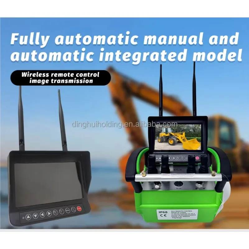 Industrial Crane Truck 4-Button Remote Control With HD Camera Waterproof IP68 500m Range CE Certified For DC12V And 24V