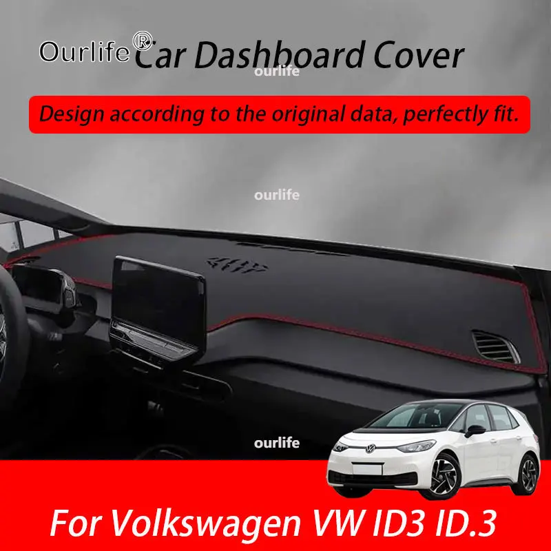 

For Volkswagen VW ID3 ID.3 2025 2026 2027Car Dashboard Cover Instrument Panel Mat Sun Shade Anti-slip Carpet Pad Car Accessories