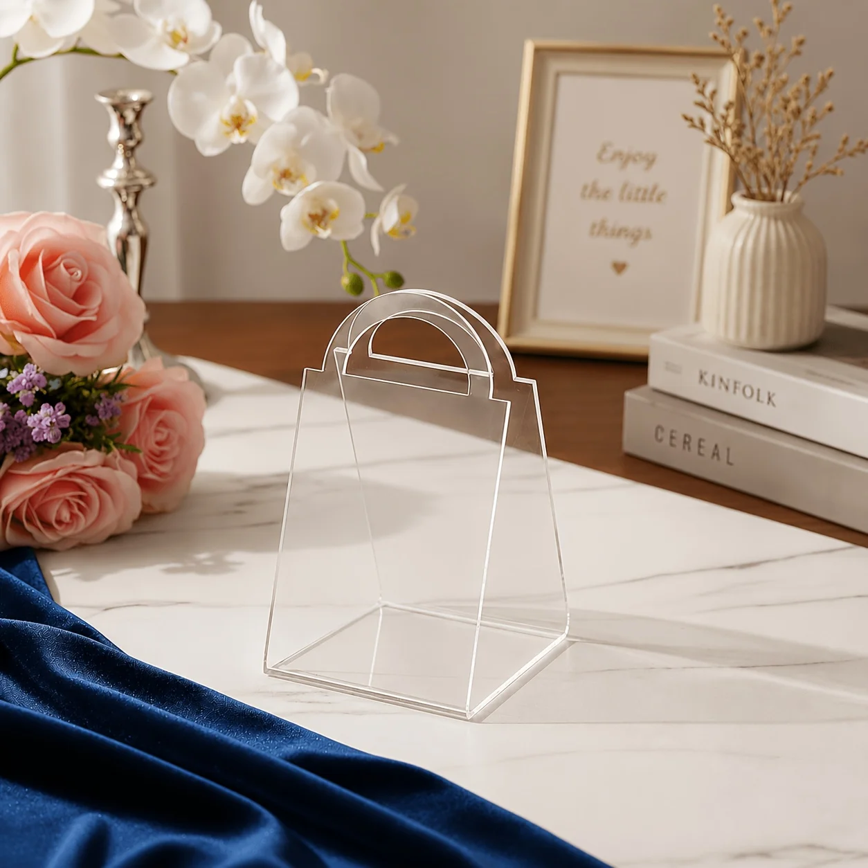 12Pcs Upgraded High Transparent Acrylic Gift Box 9x4.5x5.5cm Creative Portable Candy Box Wedding Party Favor Gift Packaging