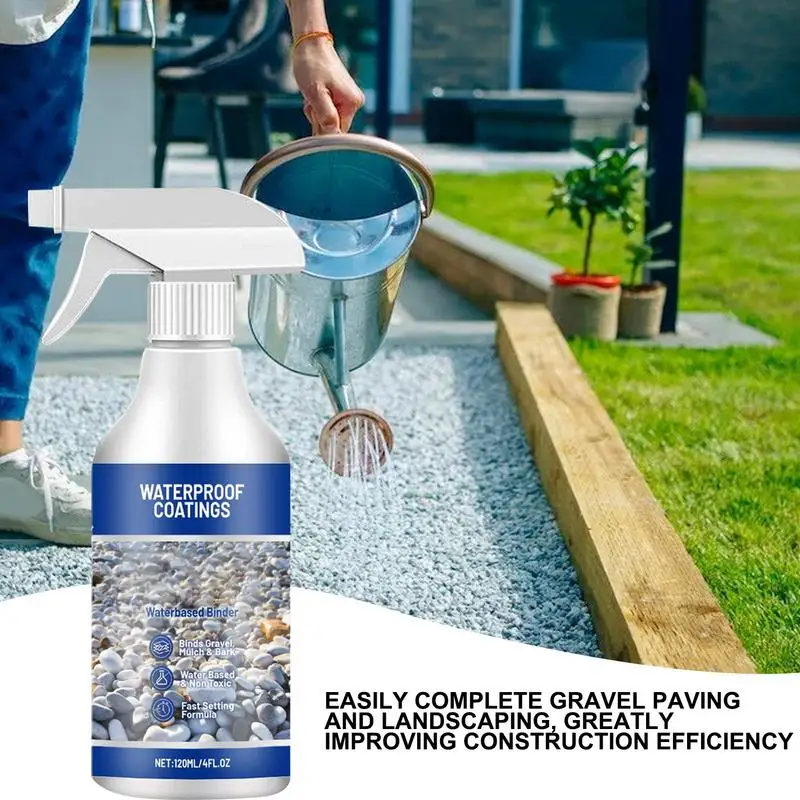 120ml Gravel Binder Mulch Glue For Rocks Landscaping Sealer Adhesive Stabilizer Waterproof Fast Drying Spray For Outdoor Yard