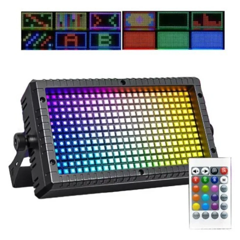 Mini Strobe Light (288 LEDs) – Remote Control, DMX, and Sound-Activated; Suitable for Bars, KTVs, and Stage Performances