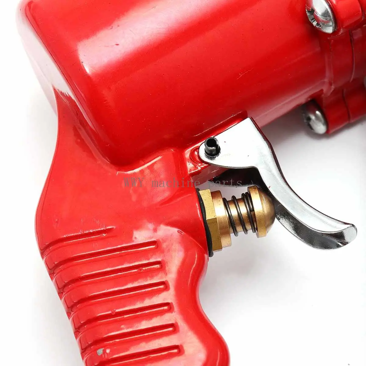 1 Set Car Manual One Hand Grip Air Mini Pneumatic Compressor Pump Grease Tith Pipe Tupe Hose For Gun Red For SUV Truck