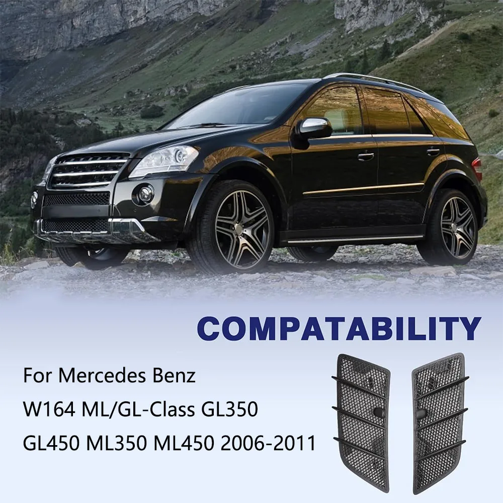Hood Air Vent Hood Grille Hood Upper Grill Vent for Mercedes Benz W164 ML/GL-Class GL350 GL450 ML350 ML450 2006-2011 1648804305