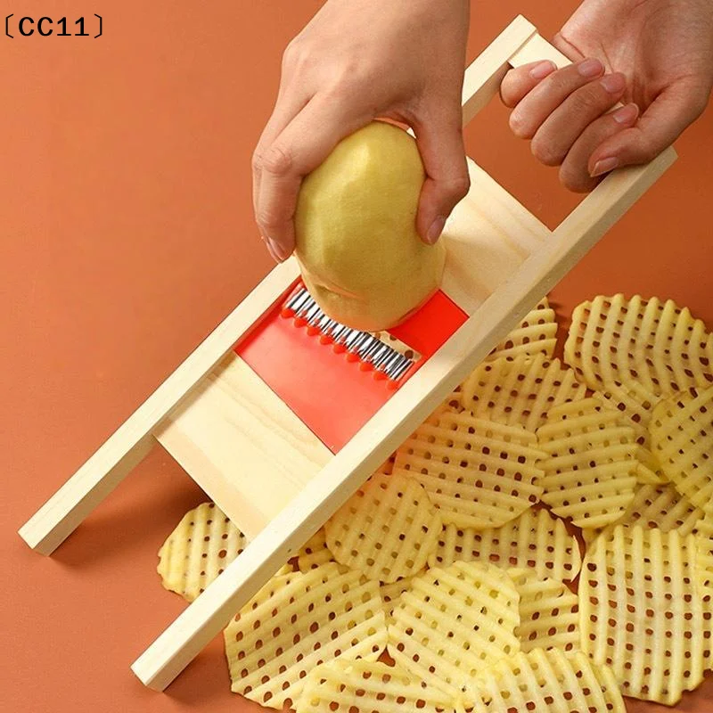 1 Set Potato Vegetable French Gadget Cutter Grater Slicer Tools Fries Grid Stainless Steel Potato Grid Kitchen Chip Shred〔CC11〕