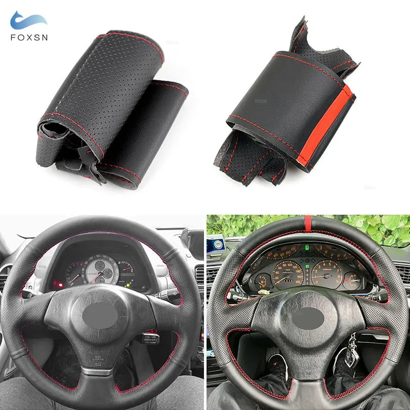 Car Steering Wheel Perforated Leather Cover For Toyota Corolla (US) Matrix 2003-2008 RAV4 Celica 1998-2005 Lexus IS200 300 99-05
