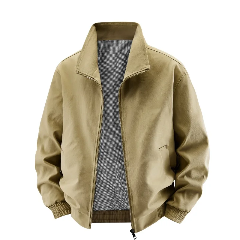 

Весенние трендовые новинки: мужские куртки и пальто, повседневная модная верхняя одежда с воротником-стойкой, удобная, дышащая, качественная, универсальная мужская одежда.