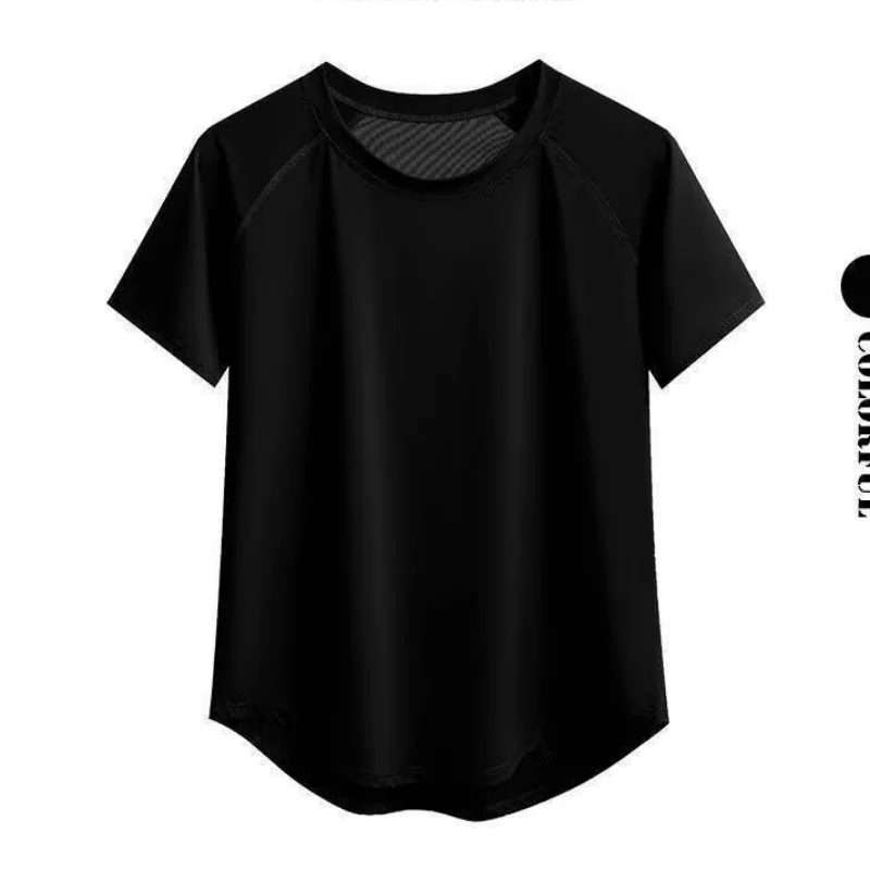 

Футболка для бега, женский быстросохнущий спортивный костюм для йоги, спортивный топ с короткими рукавами, большие размеры, новинка лета 2026 года