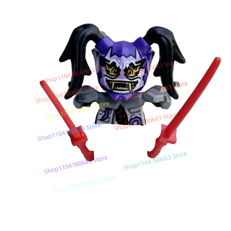 

Мини-фигурки из строительных блоков MOC: игрушки-призраки с двойными мечами, коллекционные украшения для сборки, праздничные подарки