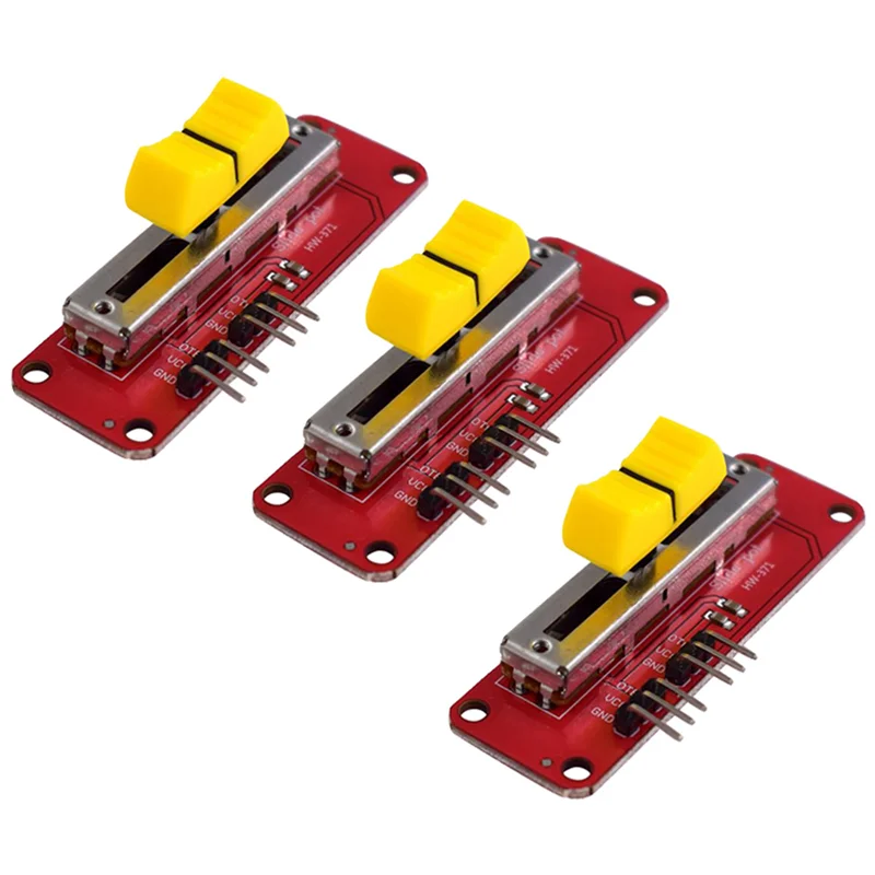 

3X Mini Slide Potentiometer 10KΩ Linear Module Dual Output for Mcu Arduino Arm Avr Electronic Block for Single Chip