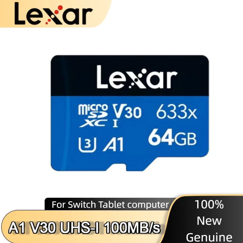 

Lexar Class 10 A1 Memory Card 256GB 128GB 64GB SDXC V30 U3 32GB SDHC V10 U1 Lexar 633x Micro SD Card Flash Microsd 100% Original