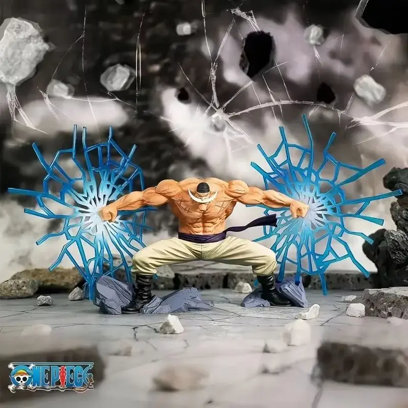 Figura de Barbablanca de One Piece, Figura de Anime de Primera Calidad, Escena de la Guerra del Pico Summit, Adorno de Escritorio, Juguete de Moda de Anime, Regalos de Cumpleaños