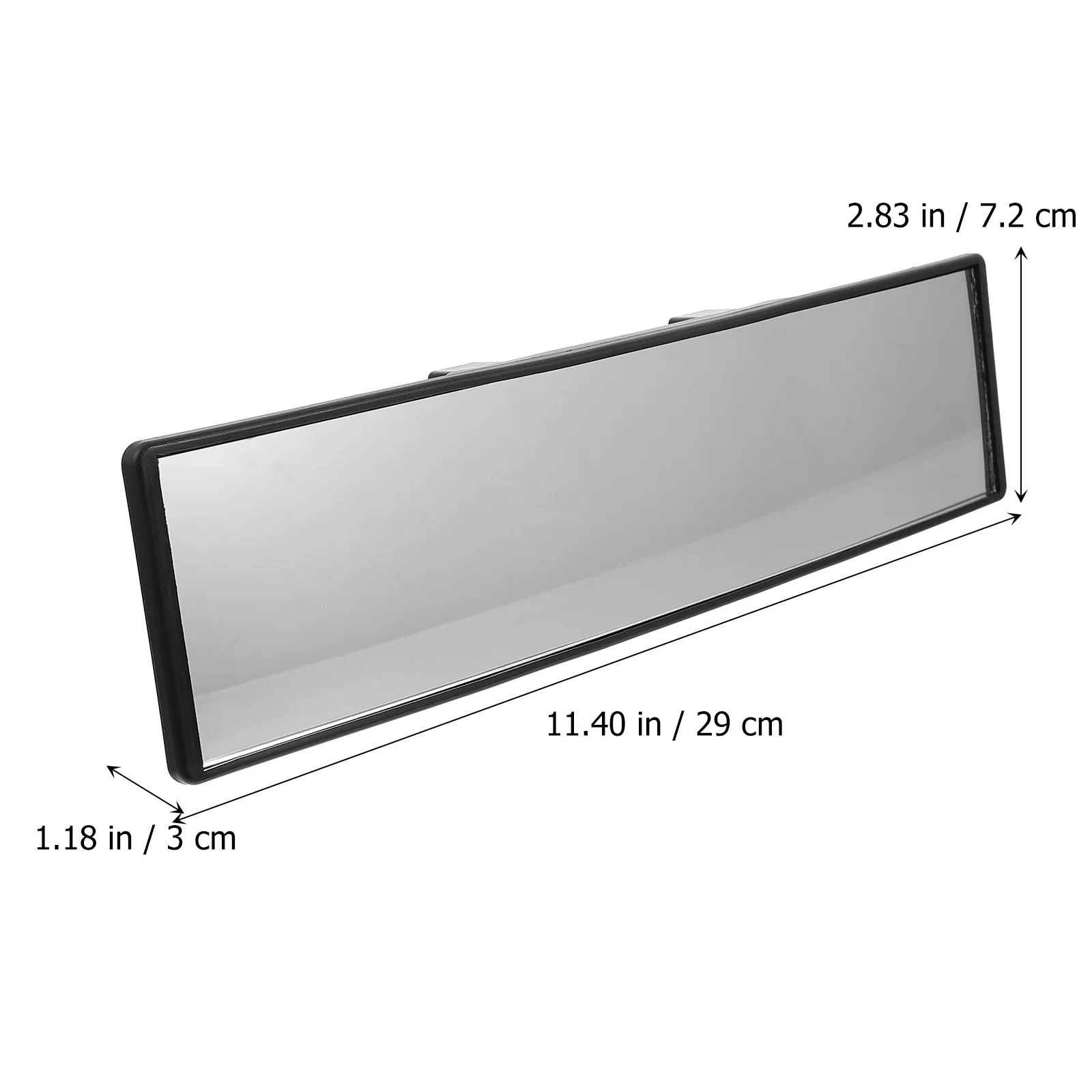 

Wide Angle Rearview Mirror for Vehicles Shatterproof Auto Interior Mirror Easy Installation Smooth Operation Car Supplies