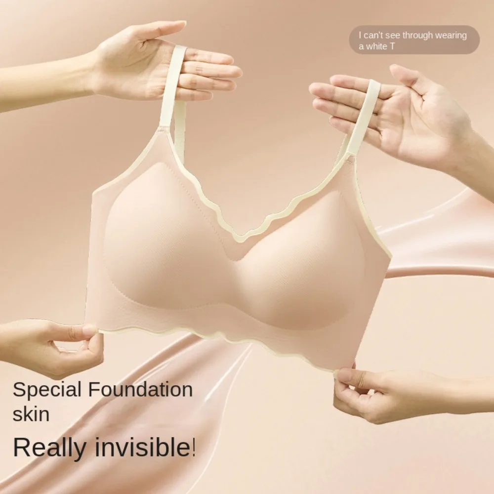 حمالة صدر مريحة بدون أثر لاسلكية عميقة على شكل حرف V مقاومة للصدمات ومضادة للترهل ملابس داخلية قابلة للتعديل حمالات صدر لليوجا