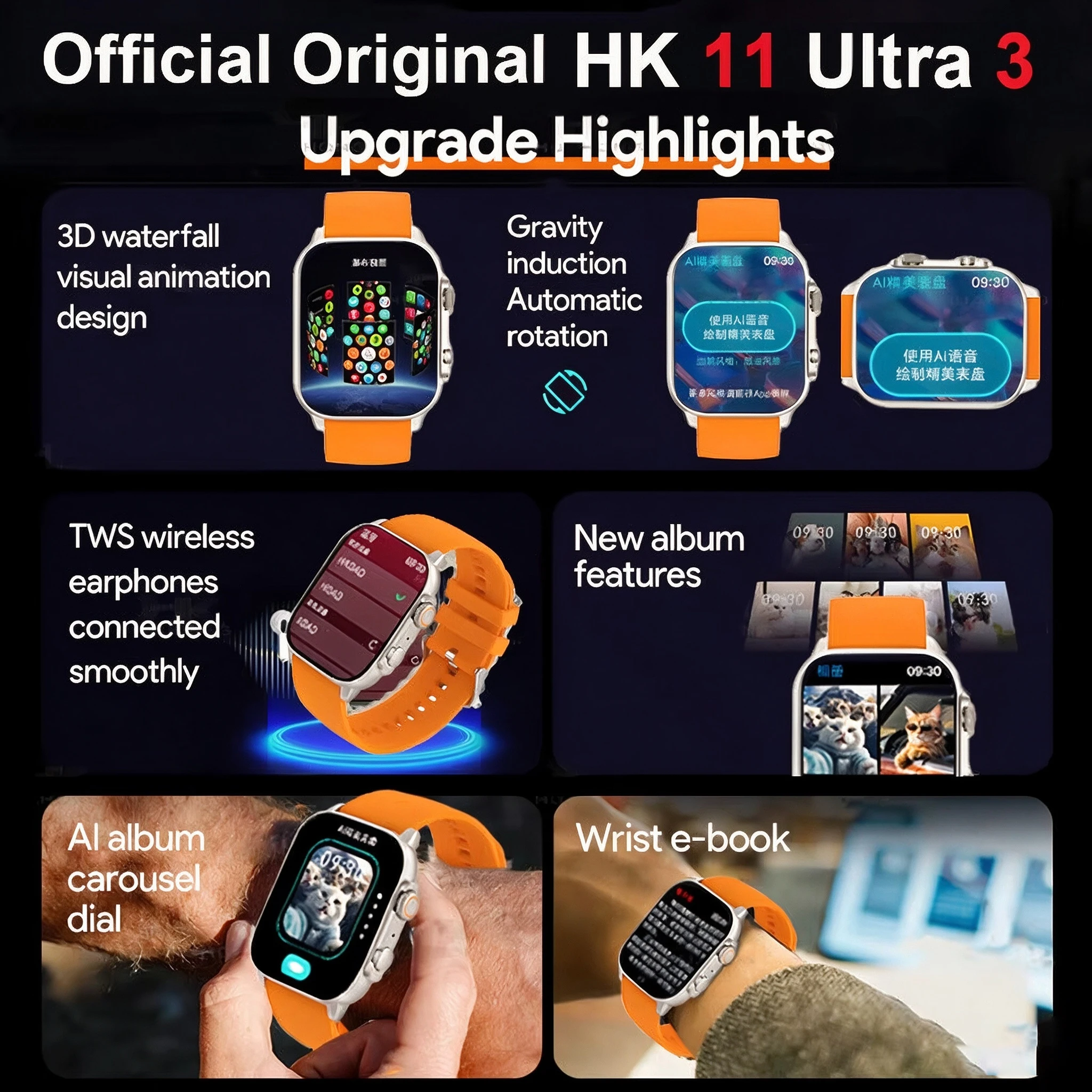 New Watches Men HK11 ULTRA3 Sm - Smartwatch New Watches For Women review and price