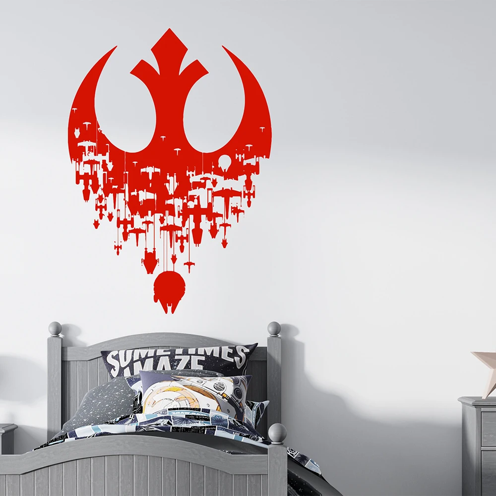 Sticker Mural Amovible Death Star Star Wars 45 Cm - Décoration Vinyle Enfants Chambre Garçon Fille Bébé