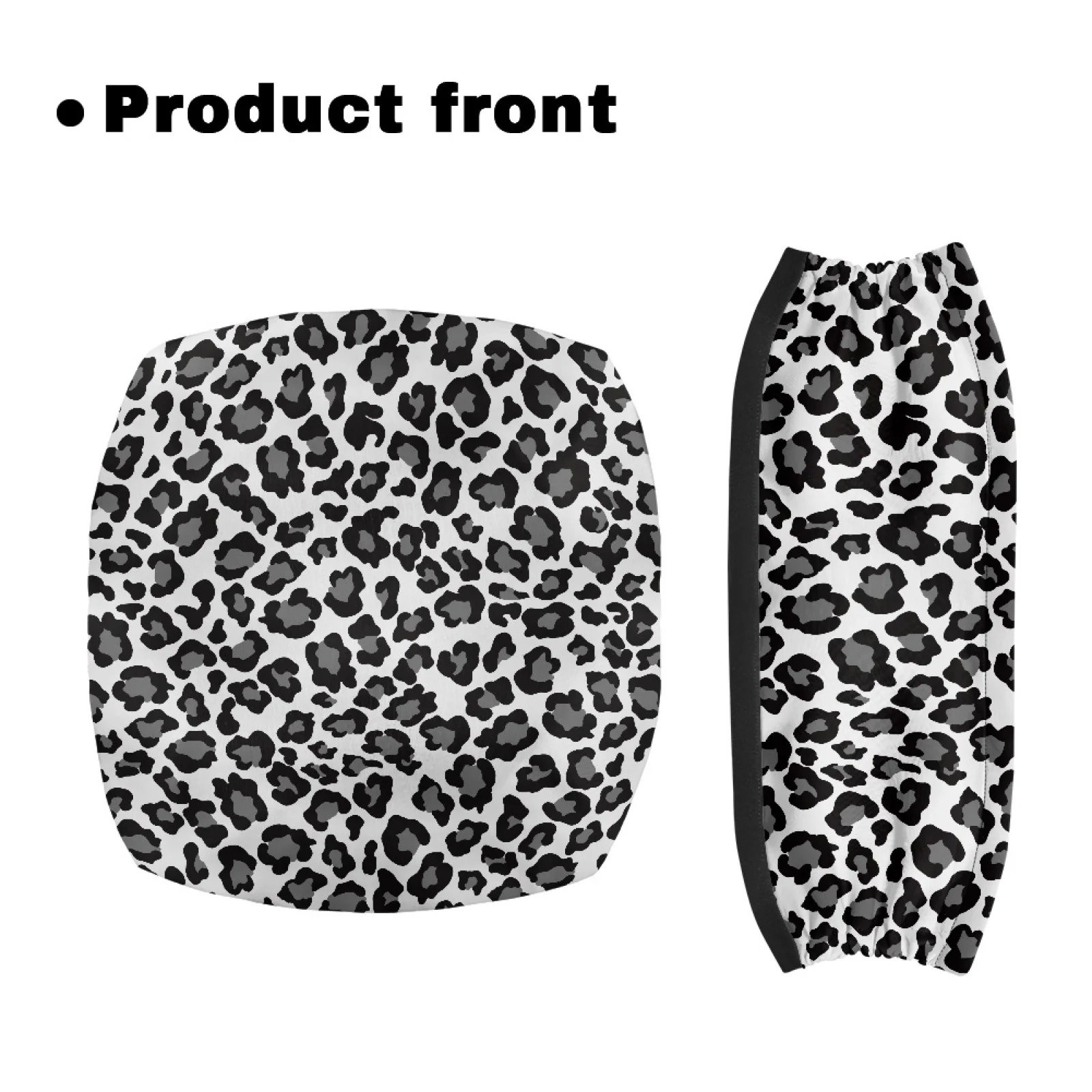Coloranimal Leopard Print 2 Pcs Rollator Walker Seat Cushion Cover Polyester Seat & Backrest Covers for Elderly Adults