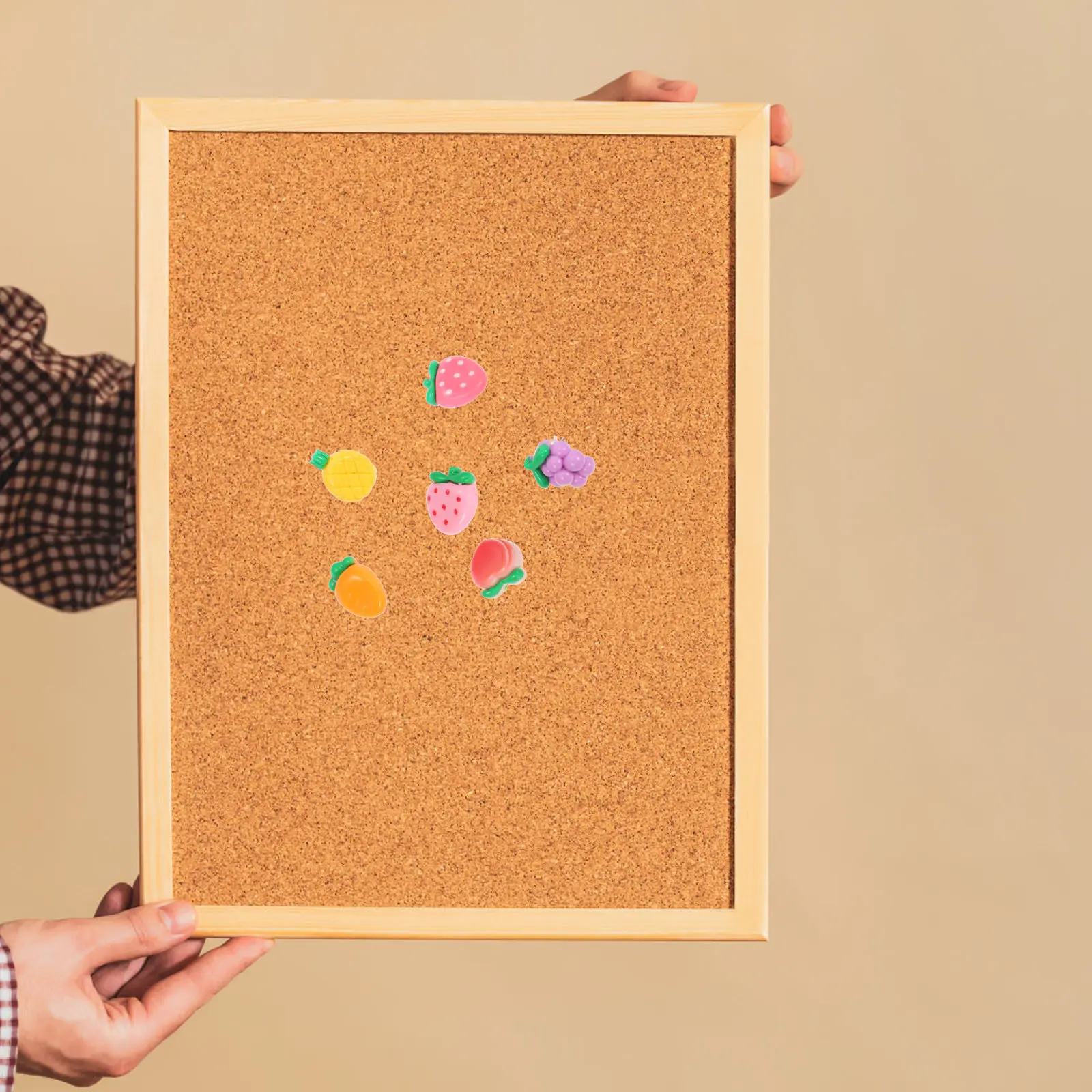 

30Pcs Vegetable Fruit Push Pins Cute Decorative Thumbtacks for Bulletin Board Office Home Cork Board Accessories