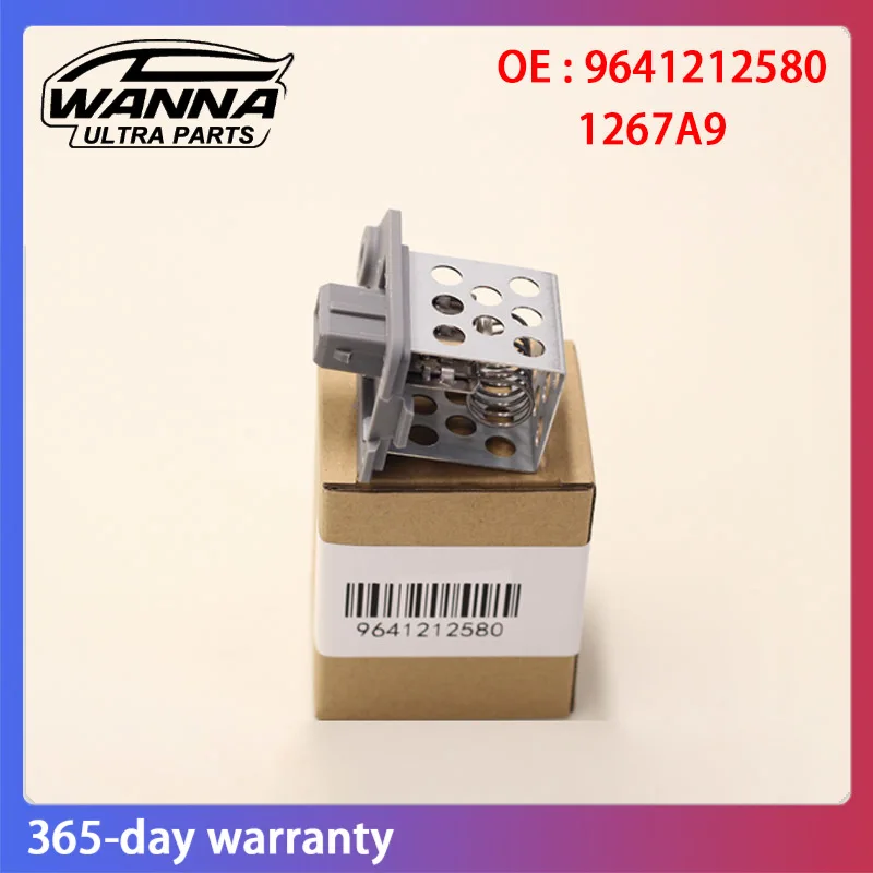 

OE 9641212580 1267A9 Heater Fan Blower Motor Resistor for CITROEN BERLINGO C5 C8 XSARA Peugeot 406/607/807 Partner Van 1267.A9