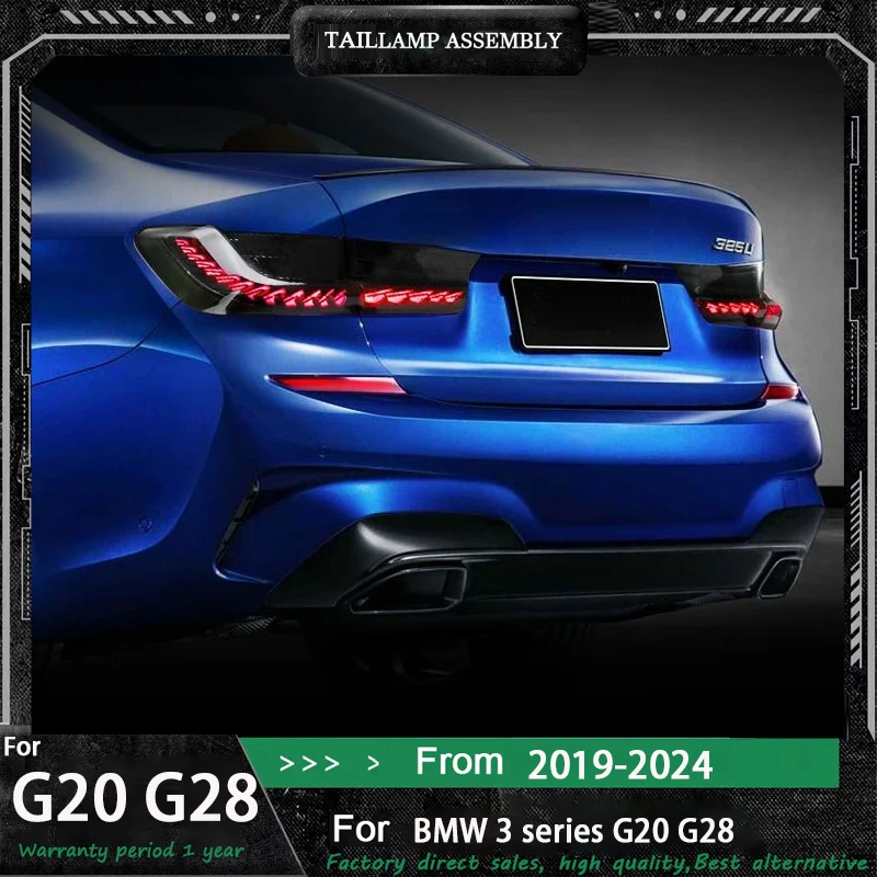 

For BMW 3 Series G20 M3 G80 330 340i 320i 325i 2019-2022 OLED GTS Tail Lights Taillamp Taillight Rear Lamps Full LED Dynamic