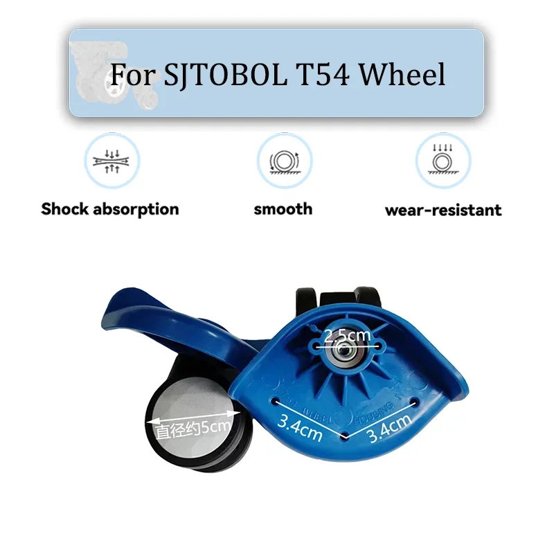 For SJTOBOL T54 Universal Wheel Replacement Easy to Install Travel Luggage Wheel Accessories Push And Pull Smooth Silent Wear