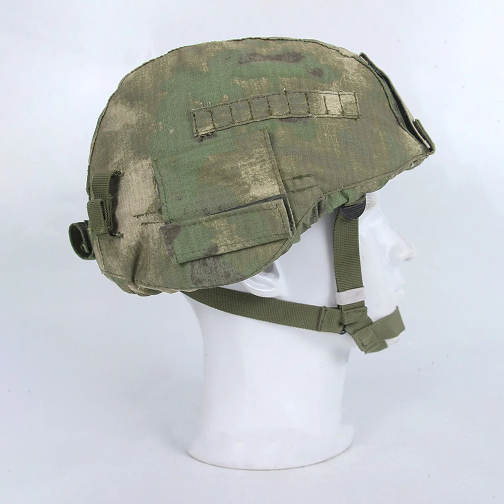 Russian 6b47 Tactical Helmet MOX Green Ruins Camouflage Helmet Cover Windproof Ear Protection Version