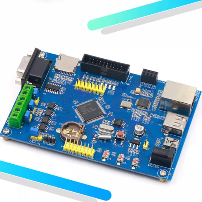 لوحة تطوير STM32F407VET6 ، تحكم صناعي ، أزرق ، RS485 ، علبة مزدوجة ، شبكة إيثرنت ، مجموعة واحدة