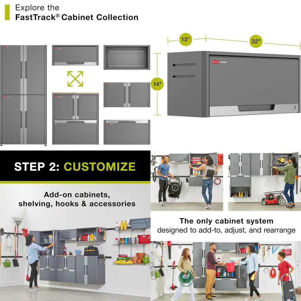 

Навесной шкаф для хранения для гаражных систем и организации пространства
