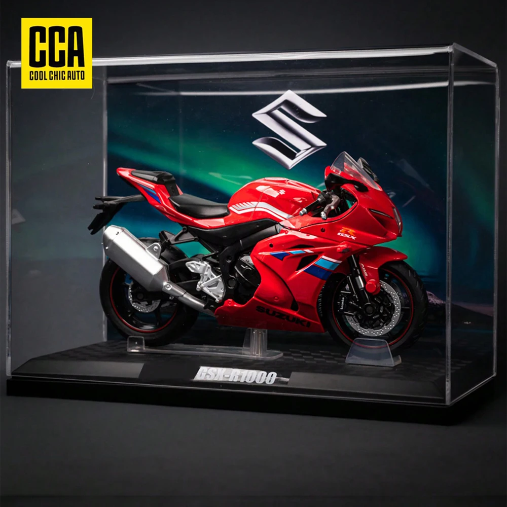 1pc 1:12 Suzuki GSX-R1000 Alloy Motorcycle Model Collection Metal Toy Embellishment Simulation Motorcycle Boy Gift