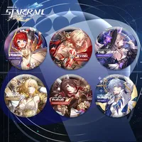 58mm Games Honkai Star Rail Button Pin Cartoon Tribios Aglaea Herta Mydeimos Fugue Sunday Rappa Boothill Brooch Badge Bag Gift