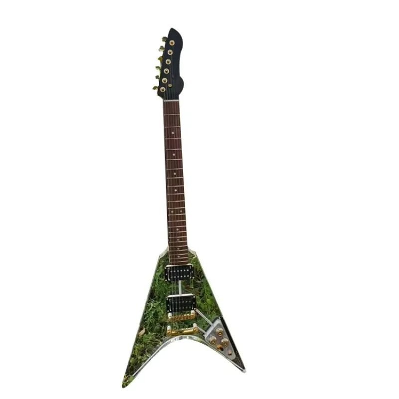 

STLF Transparent Acrylic Maple Neck Electric Guitar Acrylic Flying v