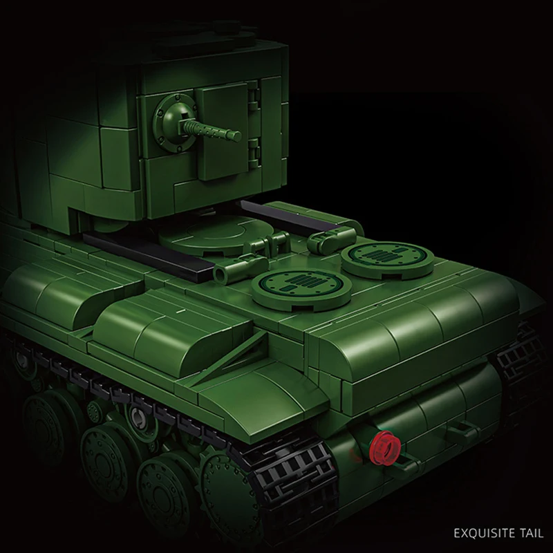 الحرب العالمية الثانية السوفياتي KV-2 دبابة ثقيلة 1: لعبة تجميع عالمية بحجم 28 لصعوبة عالية المركبات المدرعة الكبيرة