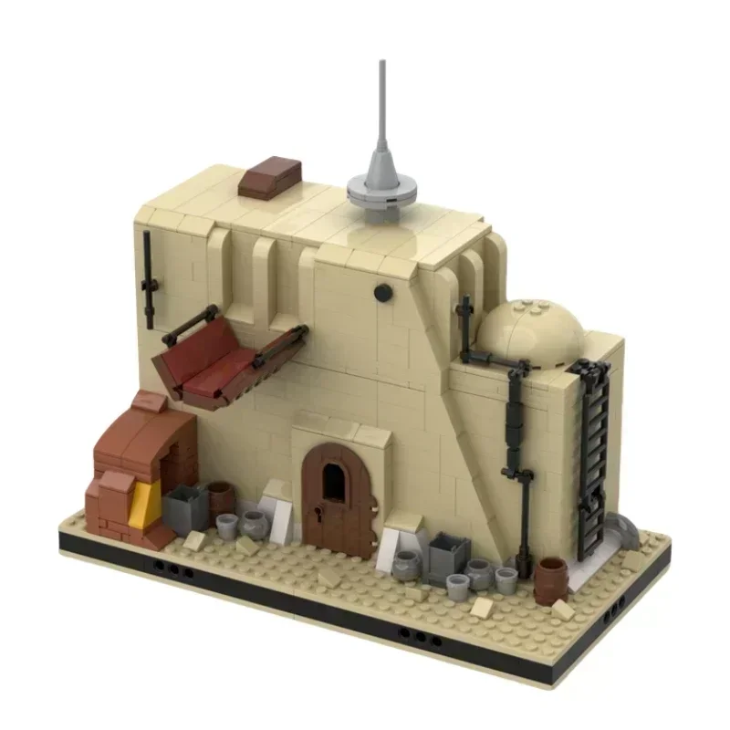 Sterfilms Model MOC Bouwstenen Militaire basis Woestijnhuizen Modulaire technologie Geschenken Kinderen Vakantie Monteer speelgoedpak