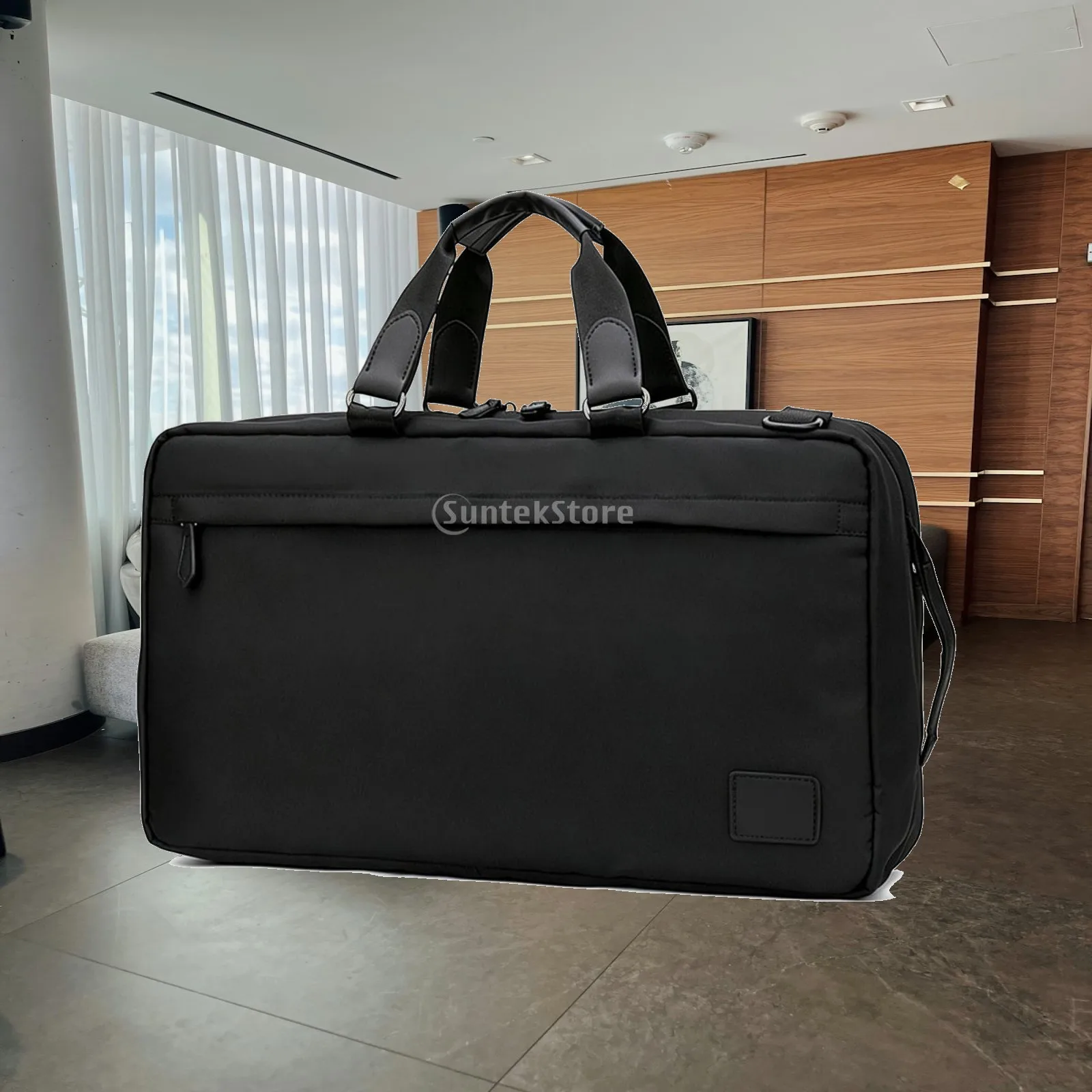 Portable Flute Case Cover with Cushioned Handles Shoulder Strap for Daily Practice