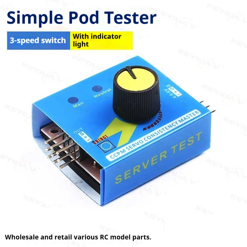 

Simple Servo Tester For Model Aircraft Electric Tuning Tool With Three Level Indicator Light Remote Control Toys Parts & Accs