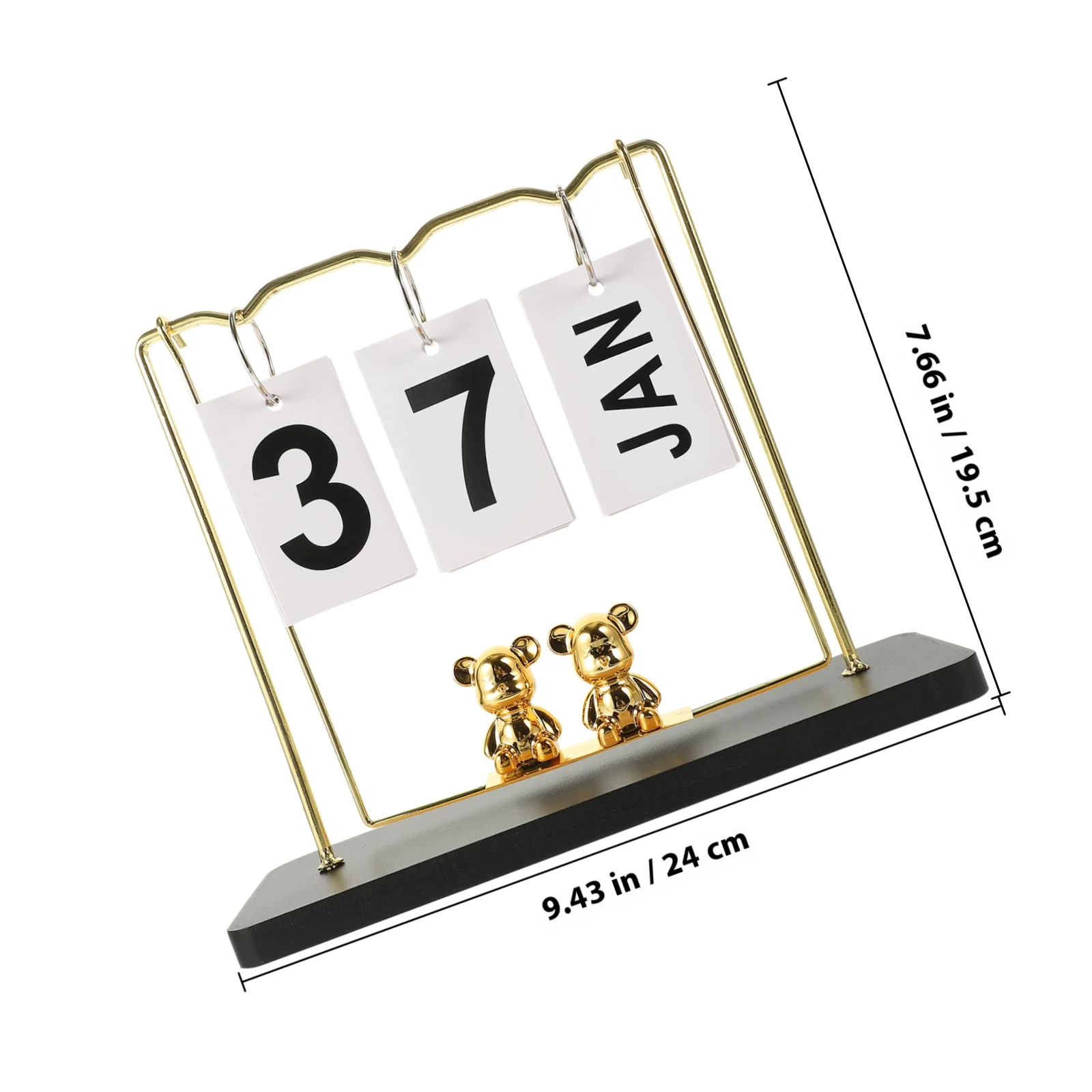 Wooden Desktop Calendar Reusable Perpetual Flip Table Calendar For Office Home School Decor Standing Desk Organizer Rustic